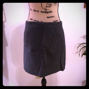JCrew Gray Wool Skirt